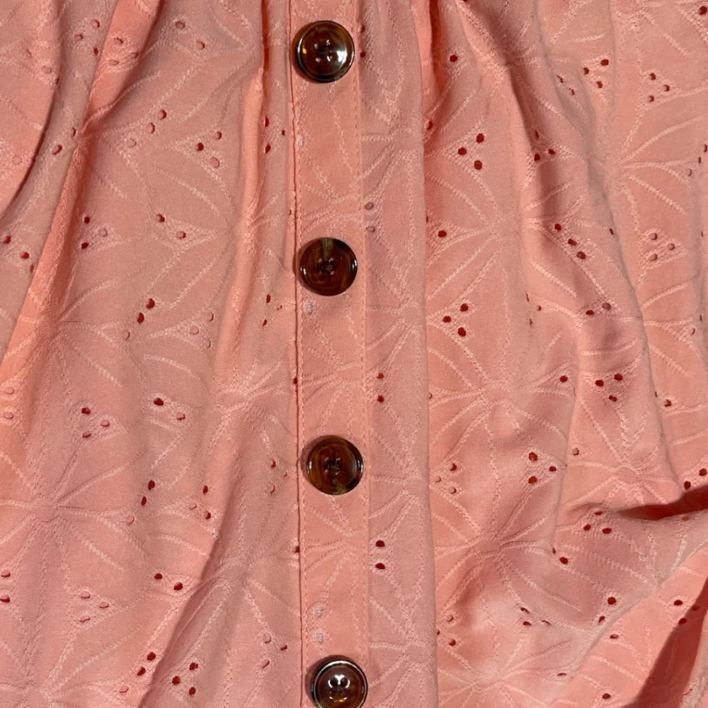 NWOT Tahari Girls‎ 2ps Eyelet Top & Skirt Size 10 Color Coral